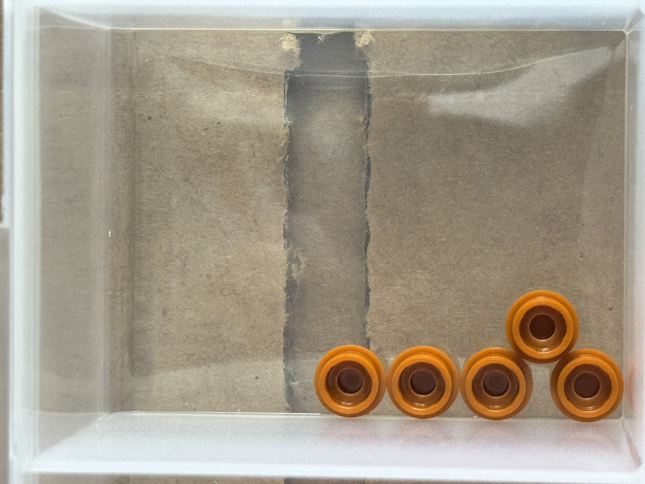 LEGO Parts - Dark Orange Plate, Round 1 x 1 - No 4073 - QTY 5