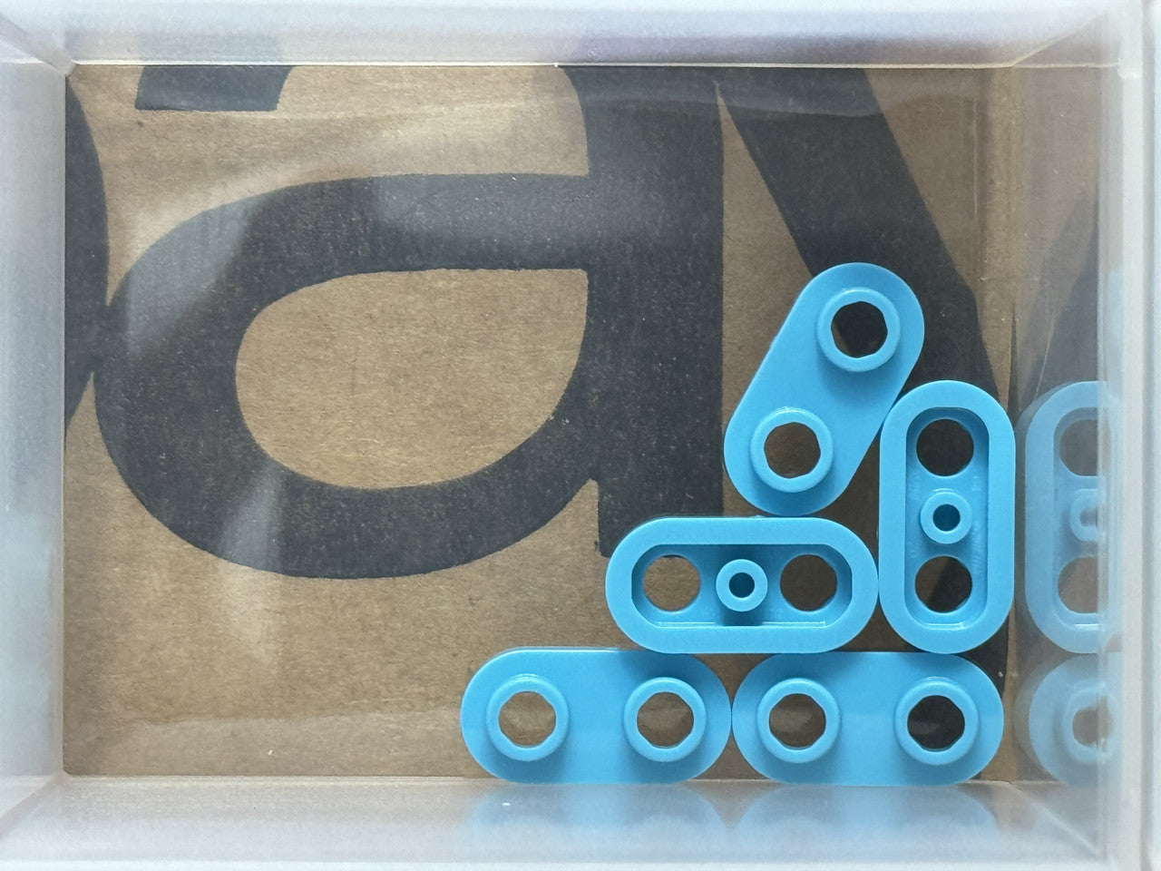 LEGO Parts - Medium Azure Plate, Round 1 x 2 with Open Studs - No 35480 - QTY 5