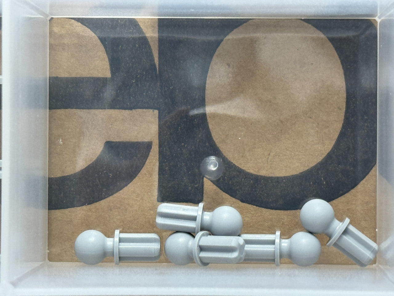 LEGO Parts - Light Bluish Gray Technic, Axle 1L with Tow Ball - No 2736 - QTY 5