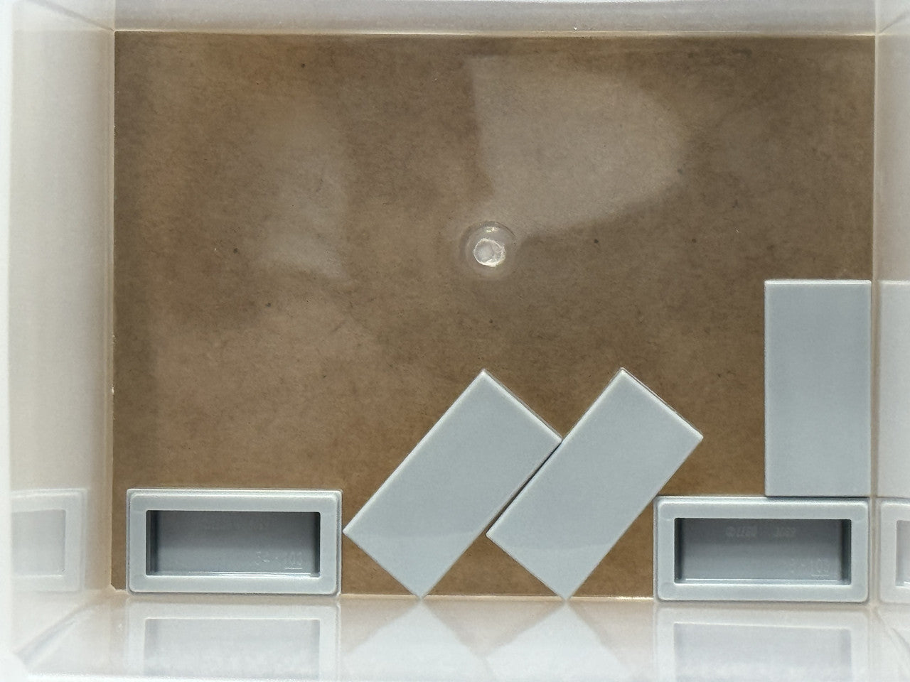 LEGO Parts - Light Bluish Gray Tile 1 x 2 - No 3069 - QTY 5