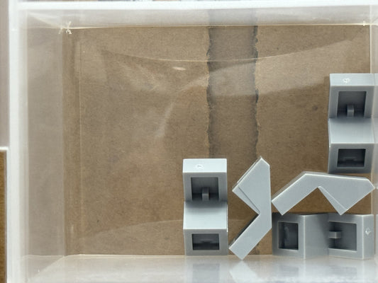 LEGO Parts - Light Bluish Gray Slope 45 2 x 1 Cutout wo Stud - No 28192 - QTY 5