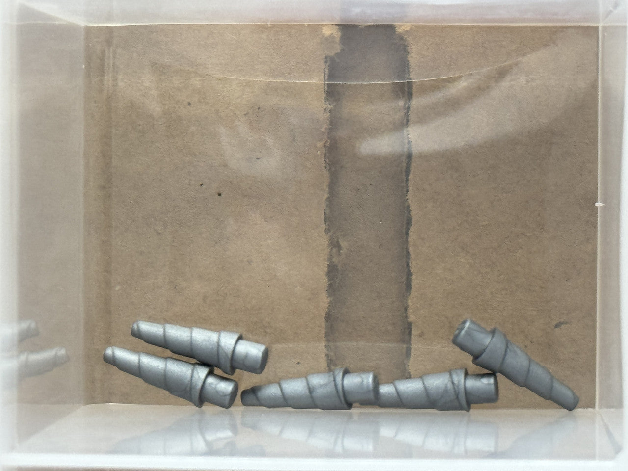 LEGO Parts - Flat Silver Horn, Unicorn / Spiral - No 89522 - QTY 5