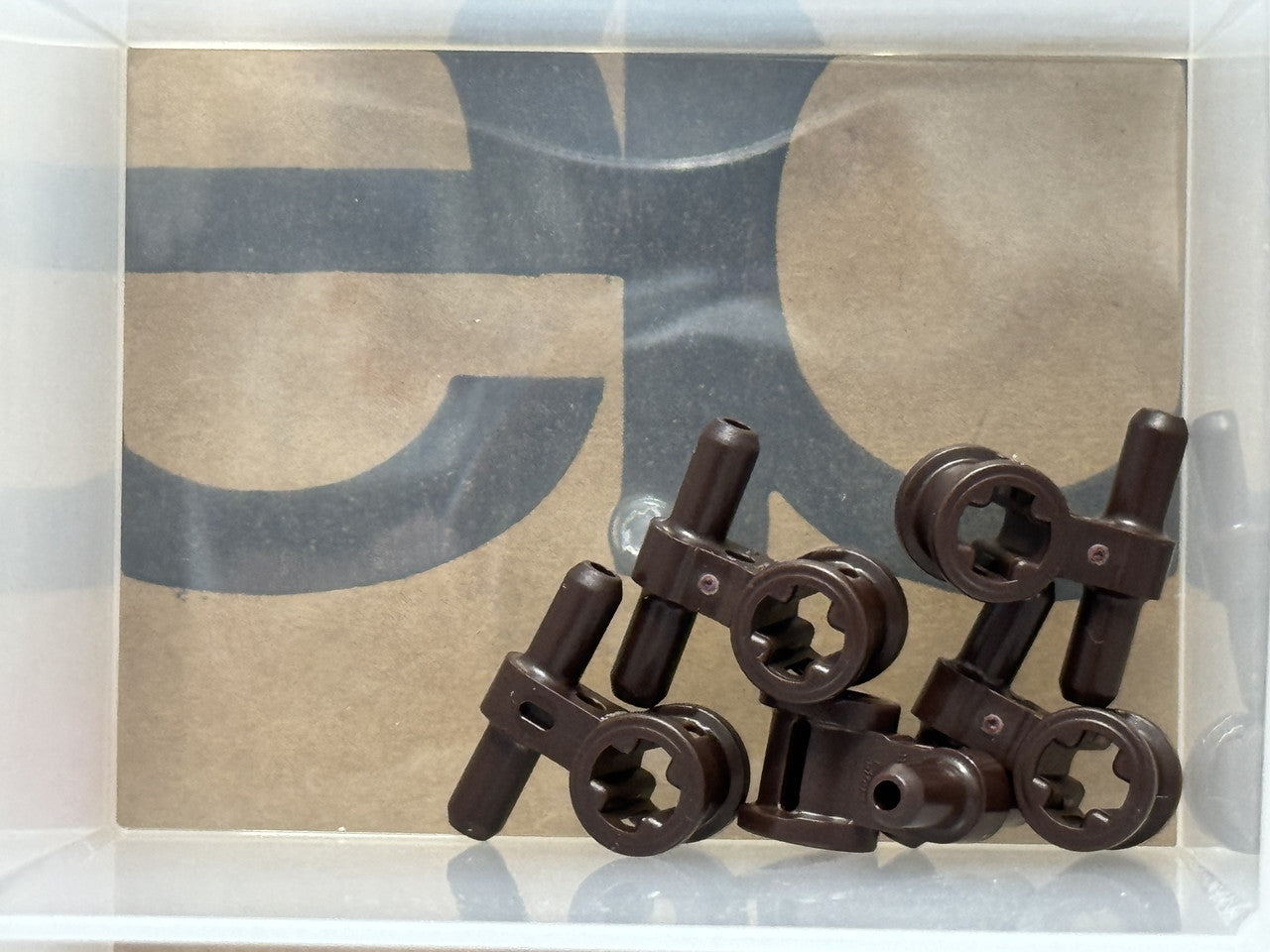LEGO Parts - Dark Brown Pneumatic Hose Connector Axle - No 99021 - QTY 5