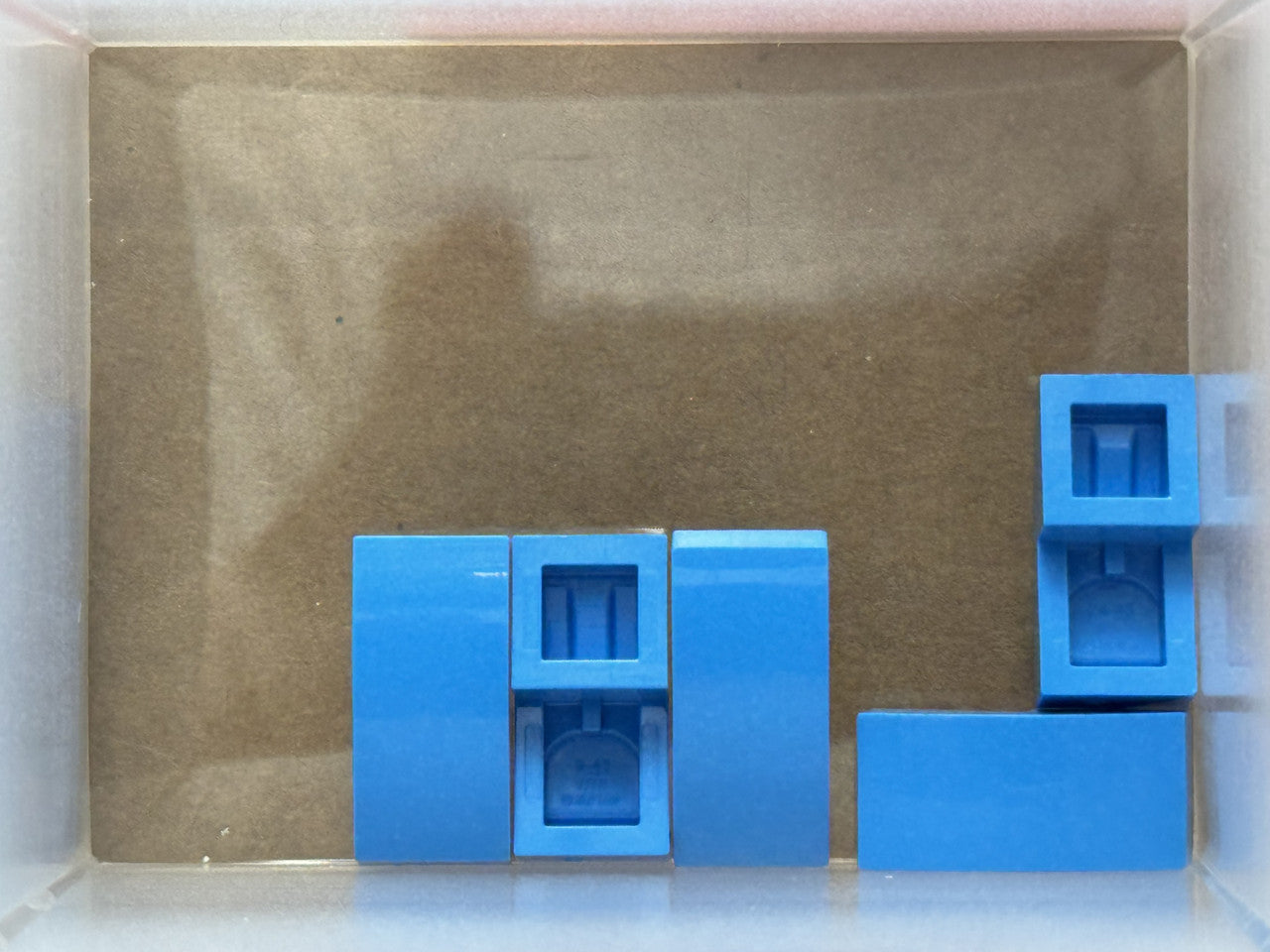 LEGO Parts - Dark Azure Slope, Curved 2 x 1 x 2/3 - No 11477 - QTY 5