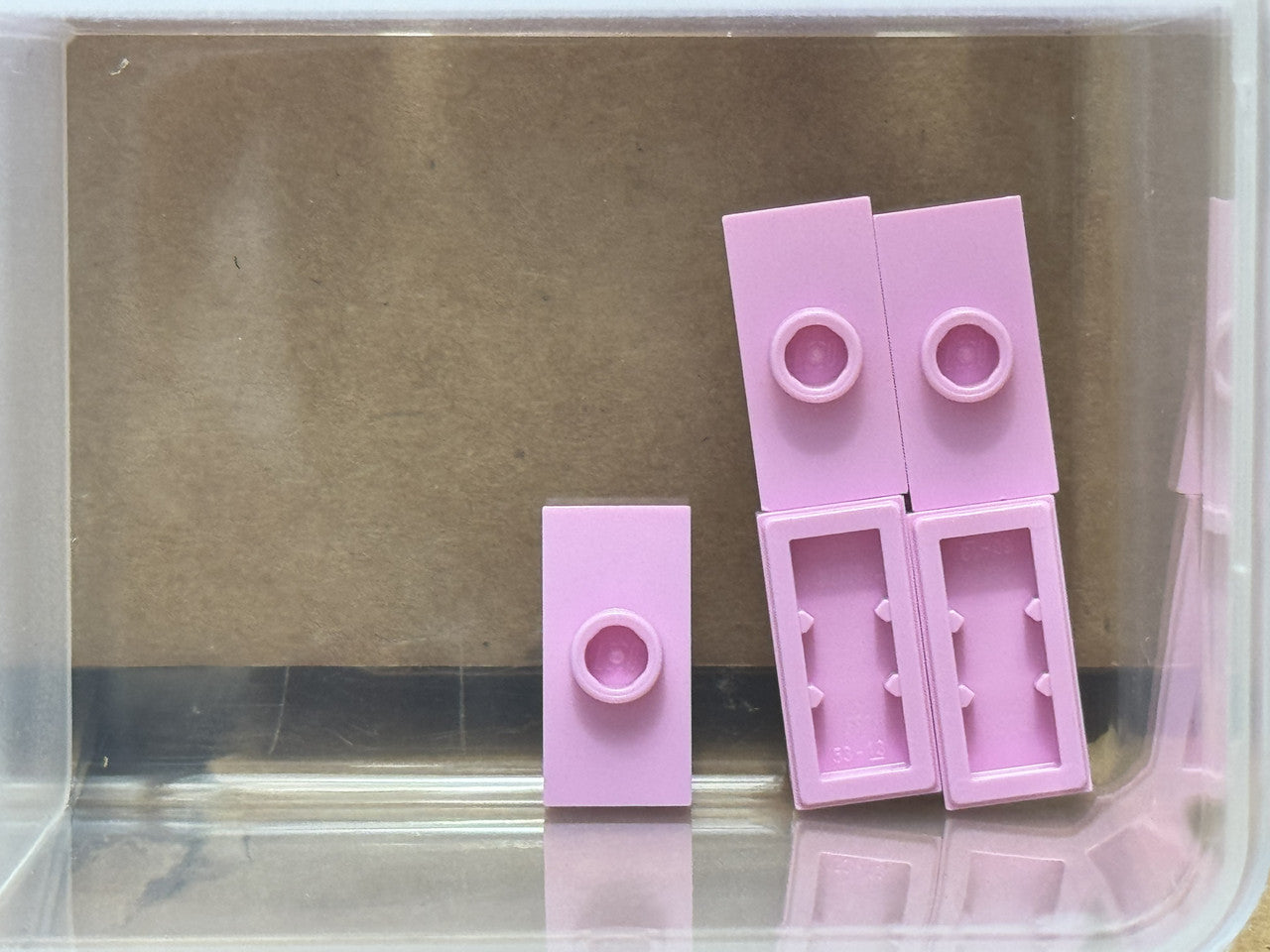 LEGO Parts - Bright Pink Plate 1 x 2 with 1 Stud (Jumper) - No 15573 - QTY 5
