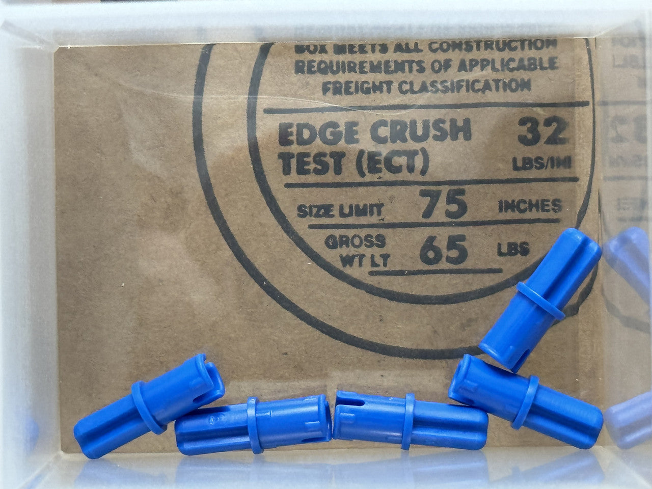 LEGO Parts - Blue Technic, Axle 1L with Pin - No 43093 - QTY 5