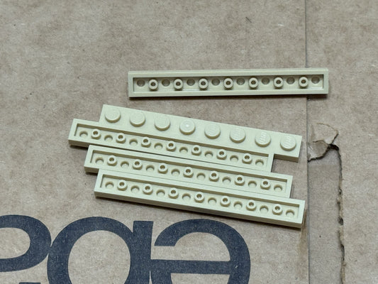 LEGO Parts - Tan Plate 1 x 8 - No 3460 - QTY 5