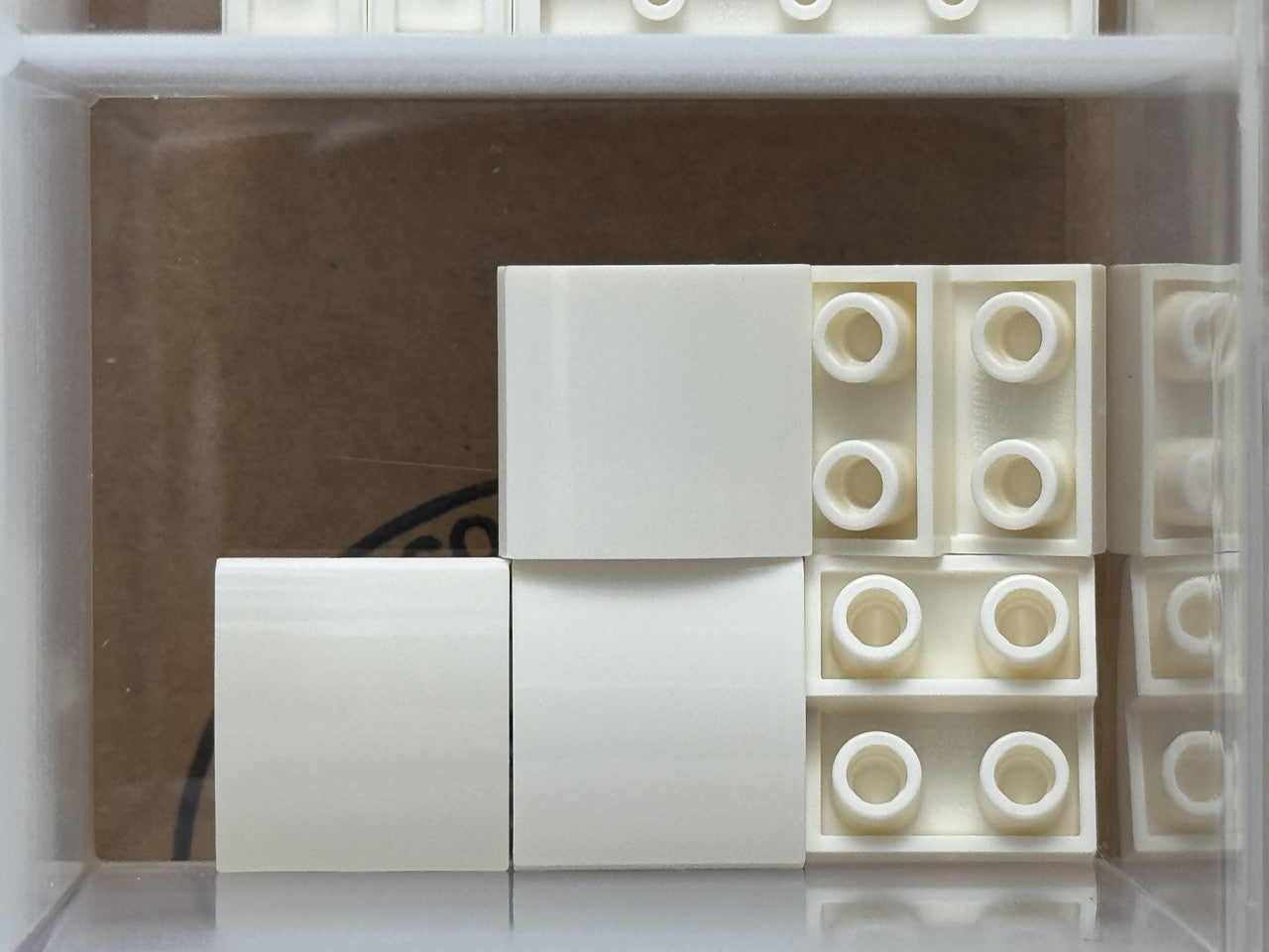 LEGO Parts - White Slope, Curved 2 x 2 x 2/3 Inverted - No 32803 - QTY 5