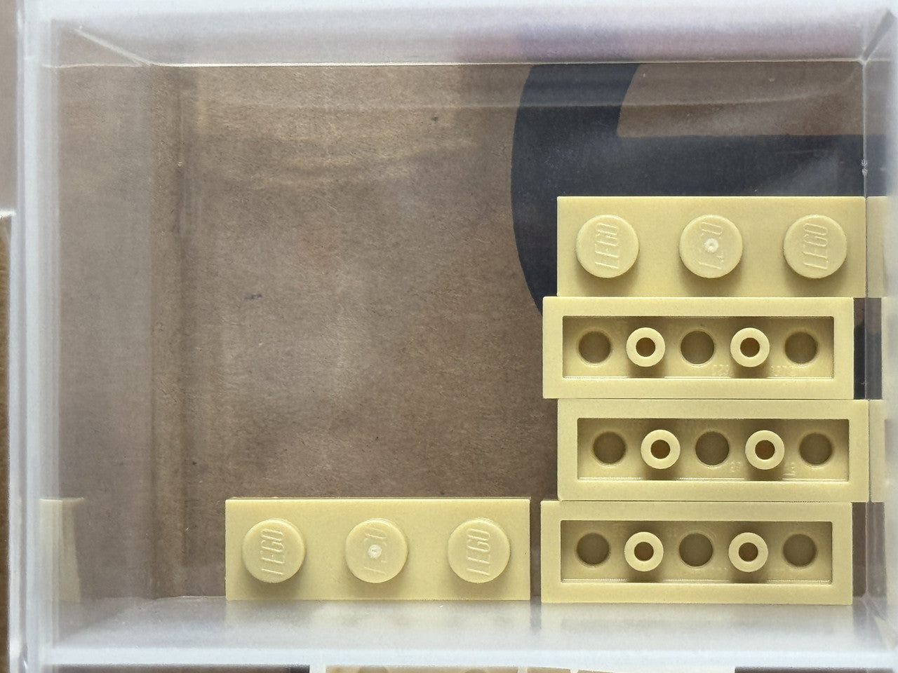 LEGO Parts - Tan Plate 1 x 3 - No 3623 - QTY 5