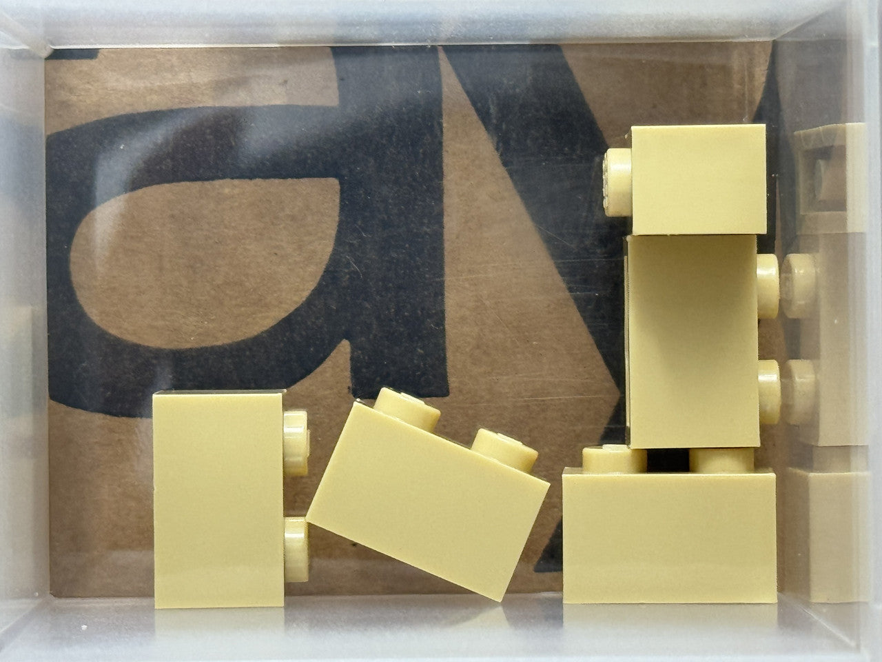 LEGO Parts - Tan Brick 1 x 2 - No 3004 - QTY 5