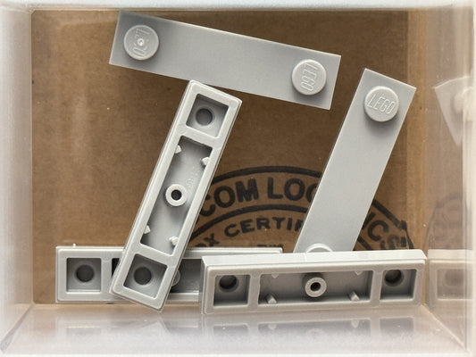 LEGO Parts - Light Bluish Gray Plate 1 x 4 with 2 Studs - No 41740 - QTY 5