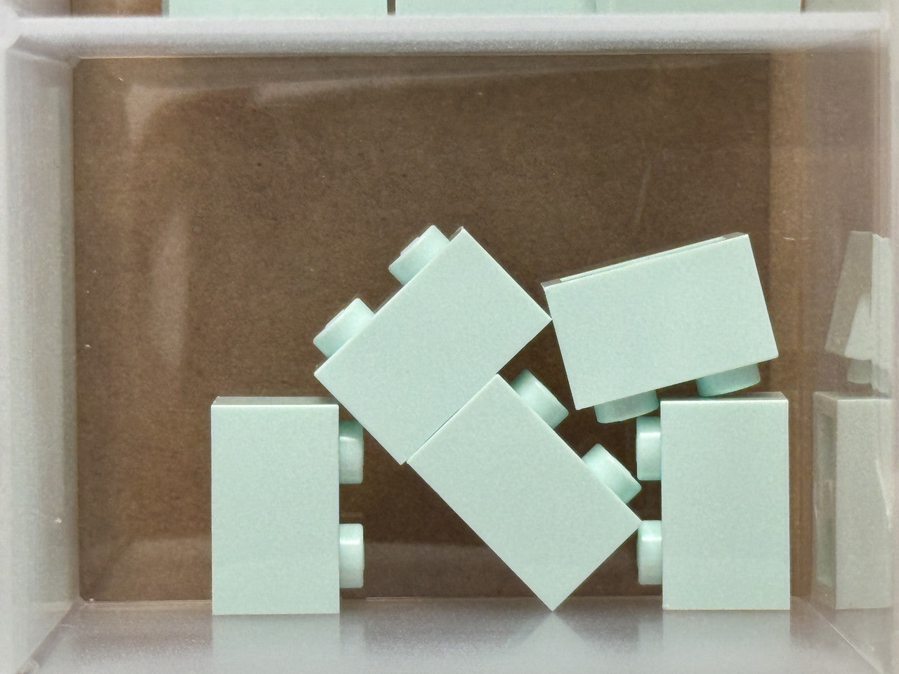 LEGO Parts - Light Aqua Brick 1 x 2 - No 3004 - QTY 5