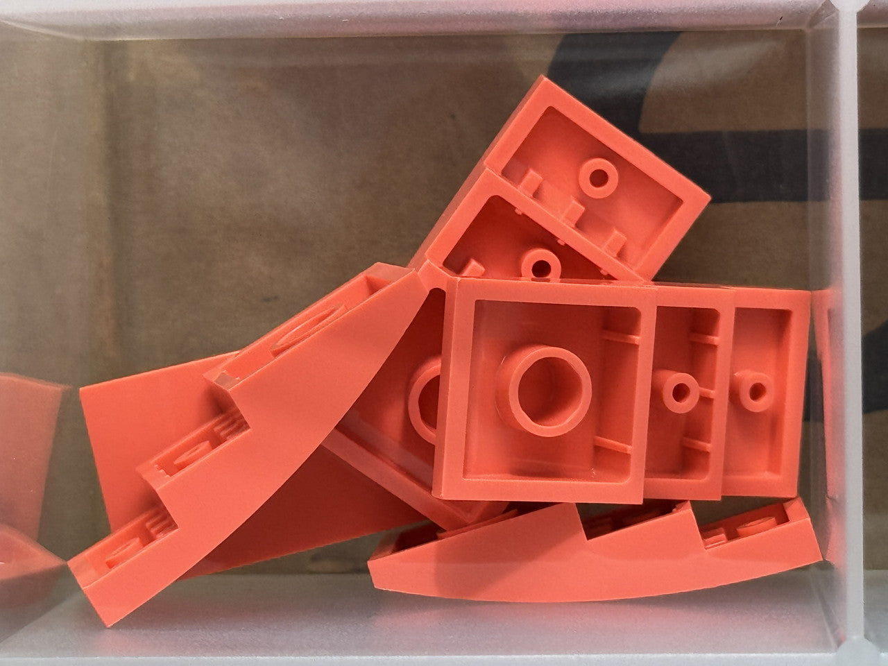 LEGO Parts - Coral Slope, Curved 4 x 2 - No 93606 - QTY 5