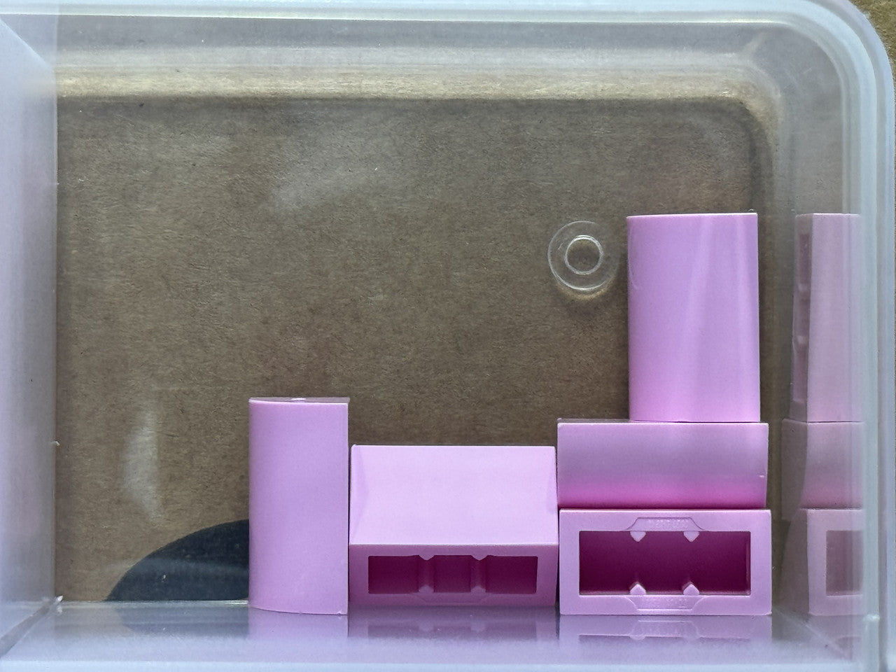 LEGO Parts - Bright Pink Slope, Curved 1 x 2 - No 37352 - QTY 5