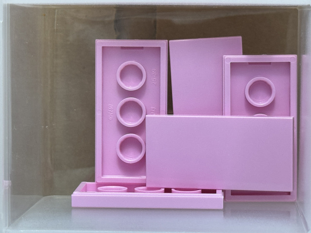 LEGO Parts - Bright Pink Tile 2 x 4 - No 87079 - QTY 5