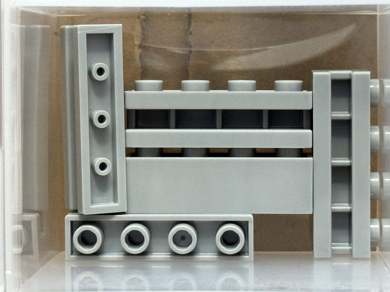 LEGO Parts - Light Bluish Gray Brick 1 x 4 with Channel - No 2653 - QTY 5