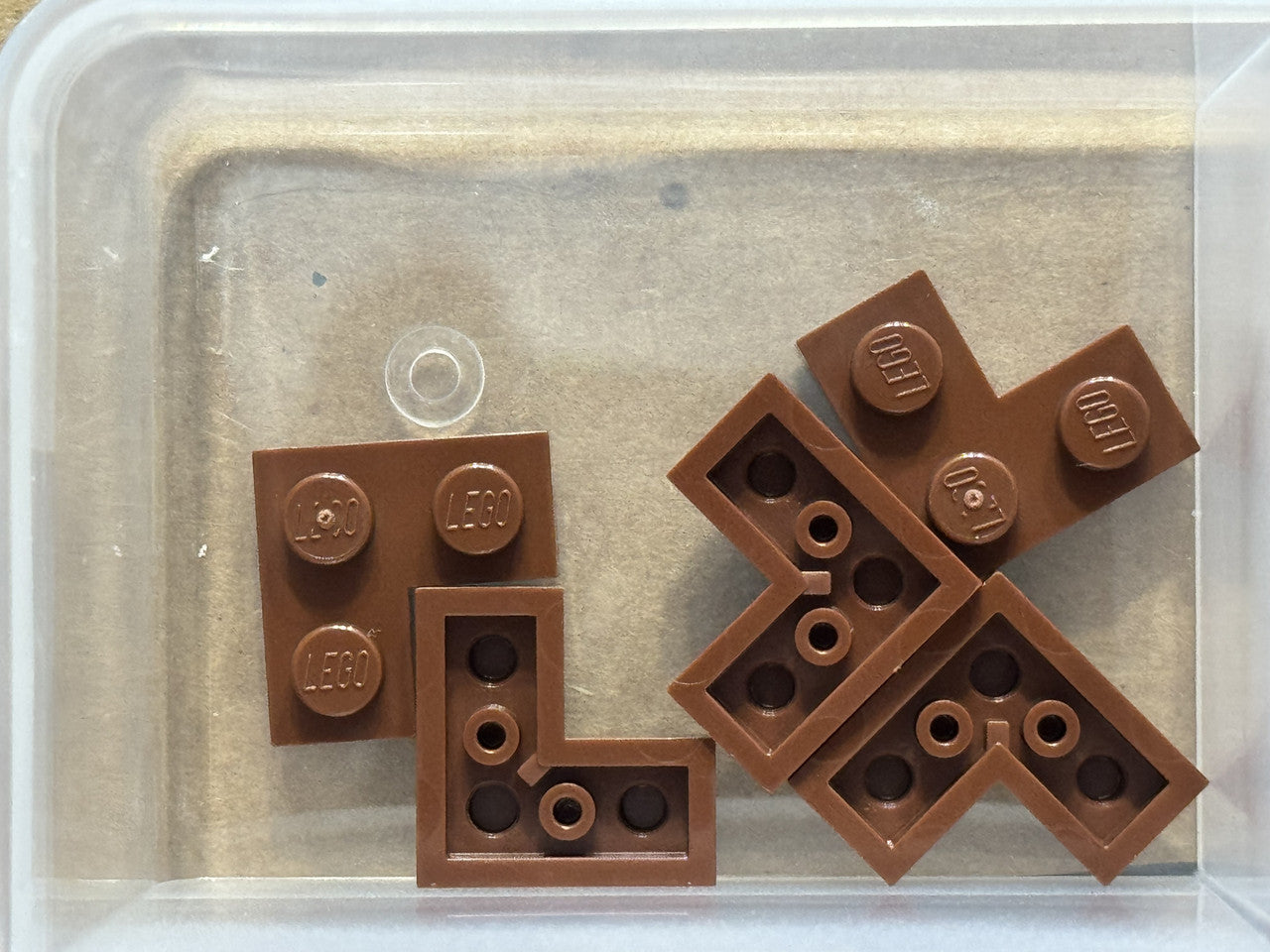 LEGO Parts - Reddish Brown Plate 2 x 2 Corner - No 2420 - QTY 5