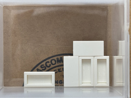 LEGO Parts - White Tile 1 x 2 - No 3069 - QTY 5