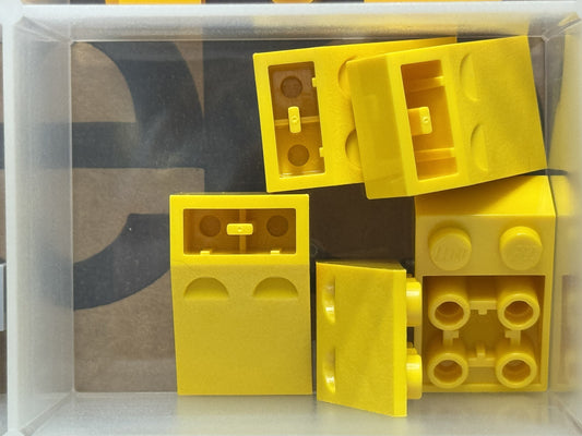 LEGO Parts - Yellow Slope, Inverted 33 3 x 2 - No 3747b - QTY 5