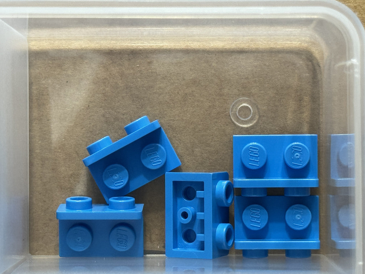 LEGO Parts - Dark Azure Bracket 1 x 2 - 1 x 2 Inverted - No 99780 - QTY 5