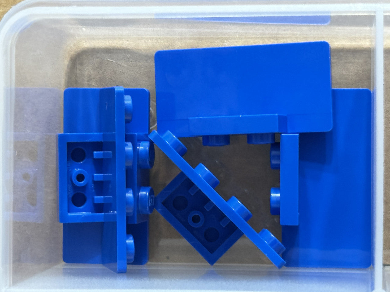 LEGO Parts - Blue Bracket 1 x 2 - 2 x 4 - No 93274 - QTY 5