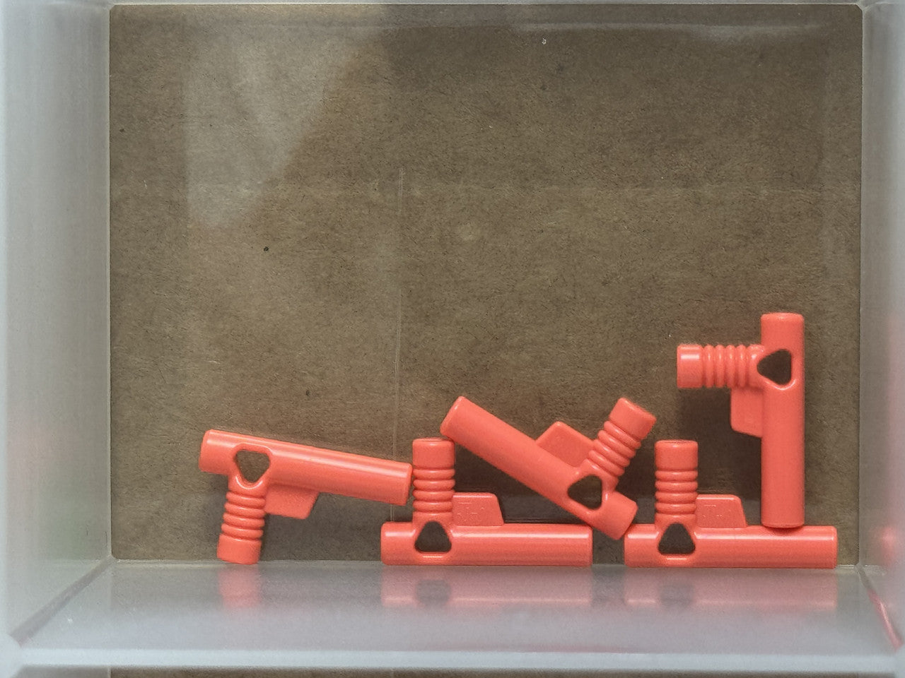 LEGO Parts - Coral Minifigure, Utensil Hose Nozzle Elaborate - No 60849 - QTY 5