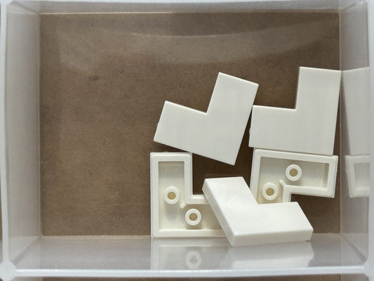 LEGO Parts - White Tile 2 x 2 Corner - No 14719 - QTY 5