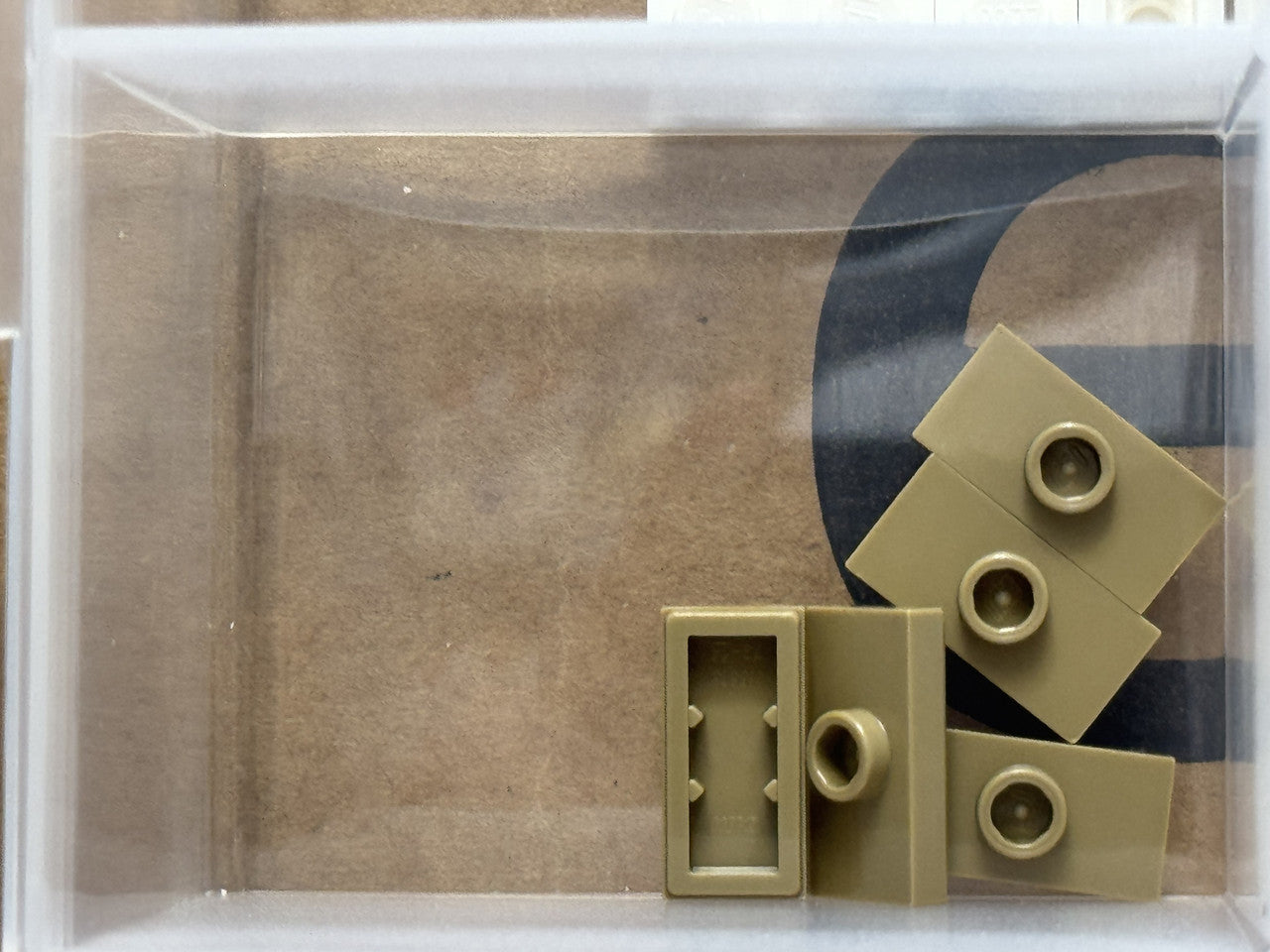 LEGO Parts - Dark Tan Plate 1 x 2 with 1 Stud (Jumper) - No 15573 - QTY 5