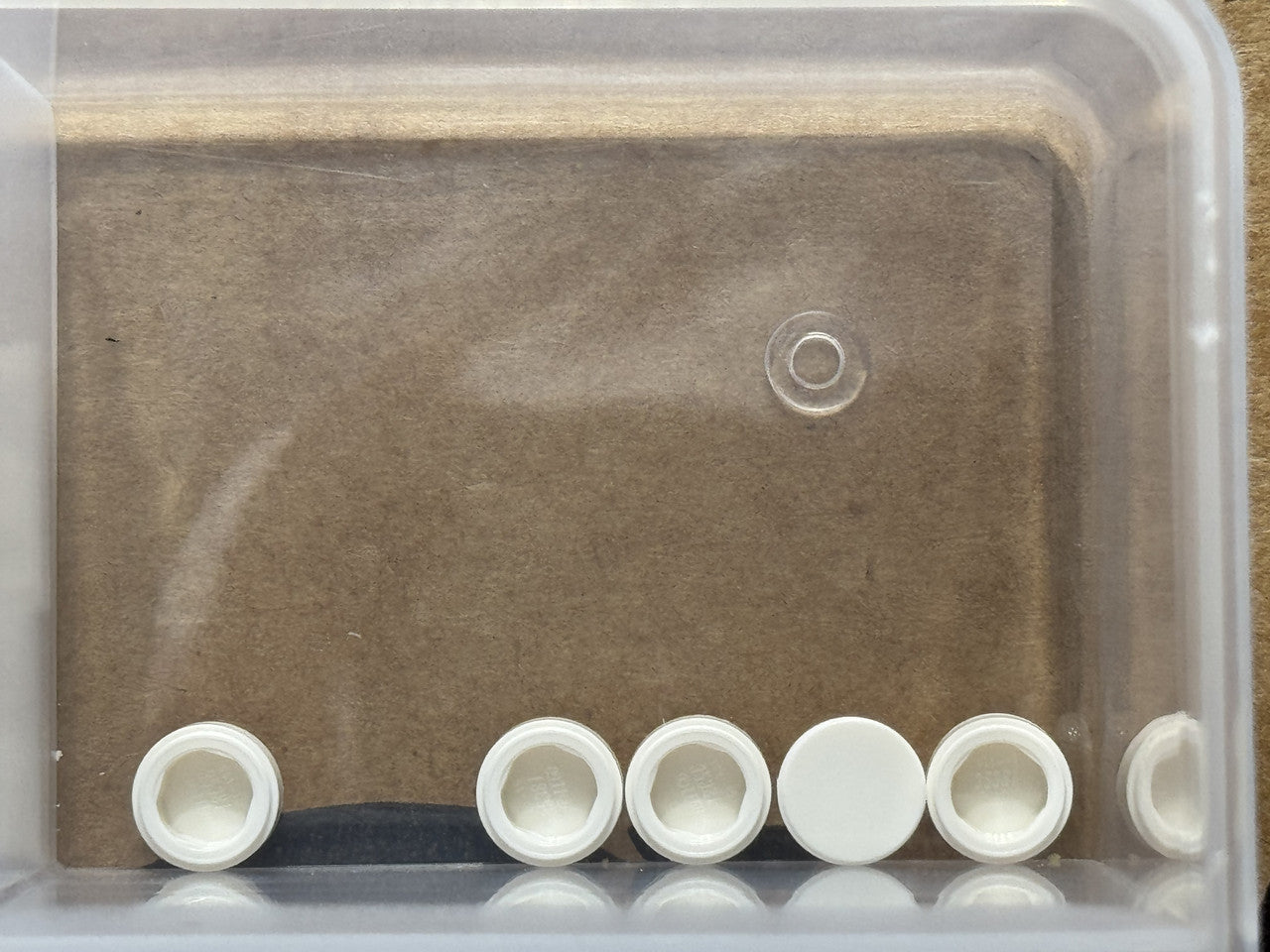 LEGO Parts - White Tile, Round 1 x 1 - No 98138 - QTY 5