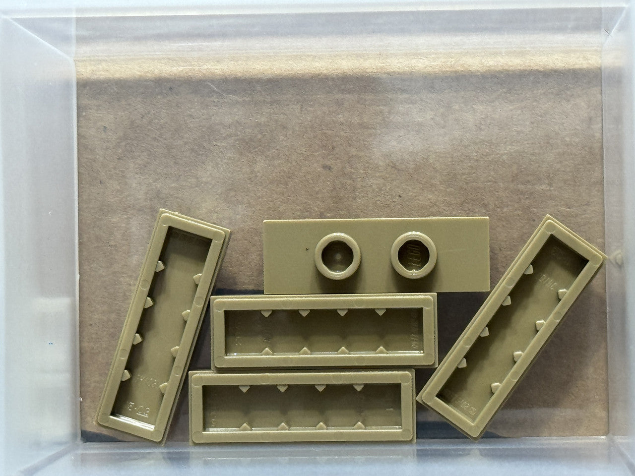 LEGO Parts - Dark Tan Plate 1 x 3 2 Studs (Double Jumper) - No 34103 - QTY 5
