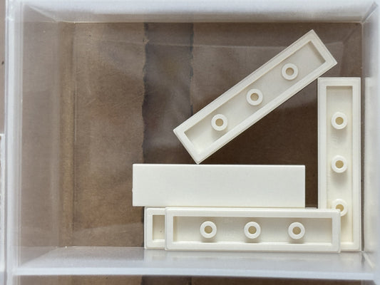LEGO Parts - White Tile 1 x 4 - No 2431 - QTY 5