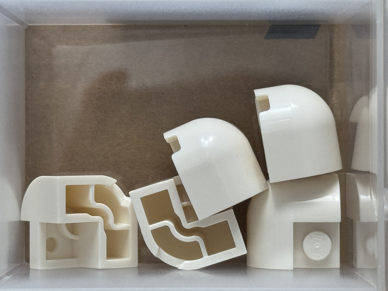 LEGO Parts - White Slope, Curved 2 x 2 x 1 1/3 Corner Round - No 67810 - QTY 5