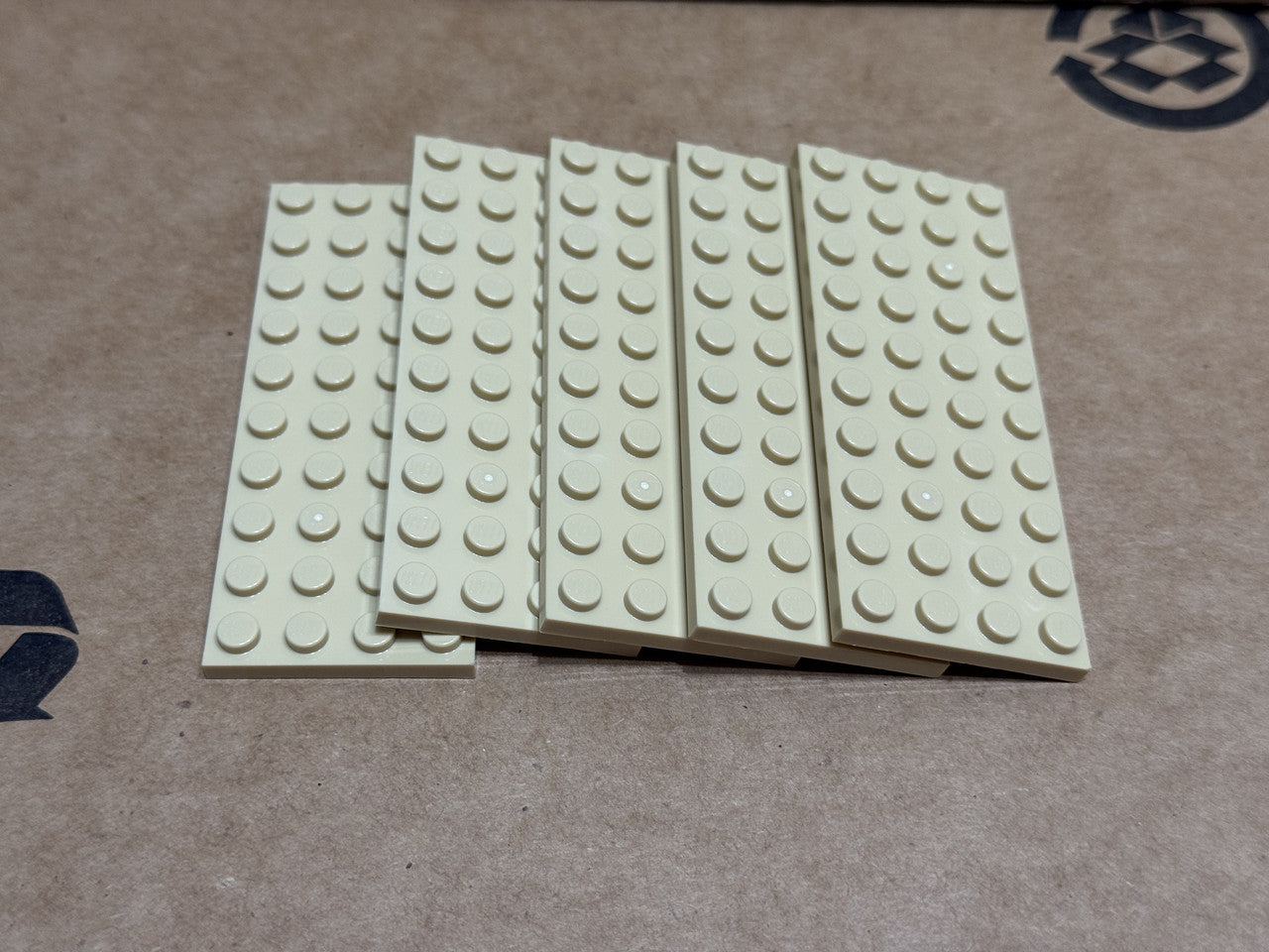 LEGO Parts - Tan Plate 4 x 10 - No 3030 - QTY 5