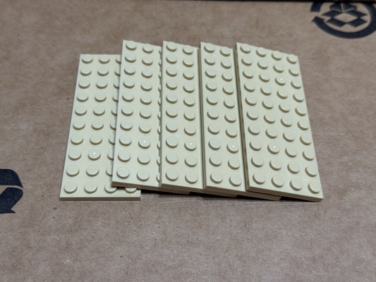 LEGO Parts - Tan Plate 4 x 10 - No 3030 - QTY 5
