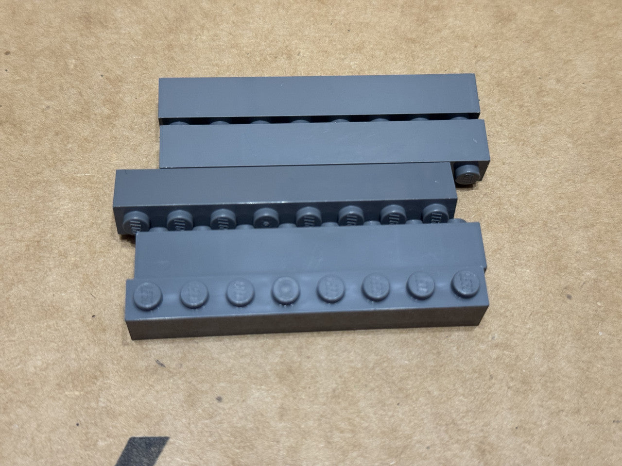 LEGO Parts - Dark Bluish Gray Brick 1 x 8 - No 3008 - QTY 5