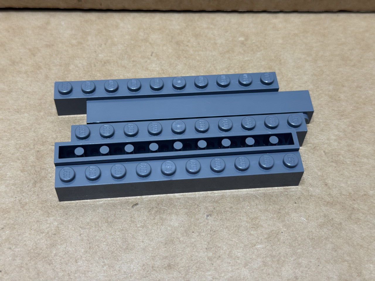 LEGO Parts - Dark Bluish Gray Brick 1 x 10 - No 6111 - QTY 5