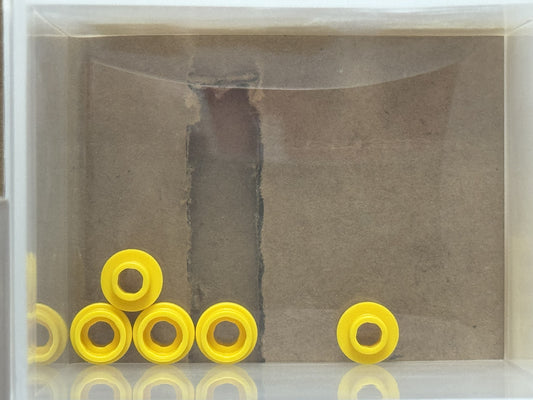 LEGO Parts - Yellow Plate, Round 1 x 1 with Open Stud - No 85861 - QTY 5