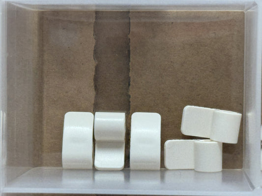 LEGO Parts - White Technic, Panel Curved 2 x 1 x 1 - No 89679 - QTY 5