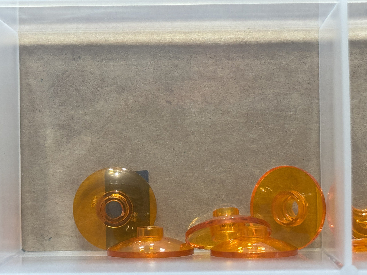 LEGO Parts - Trans-Orange Dish 2 x 2 Inverted (Radar) - No 4740 - QTY 5