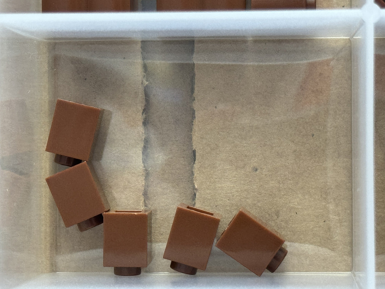 LEGO Parts - Reddish Brown Brick 1 x 1 - No 3005 - QTY 5