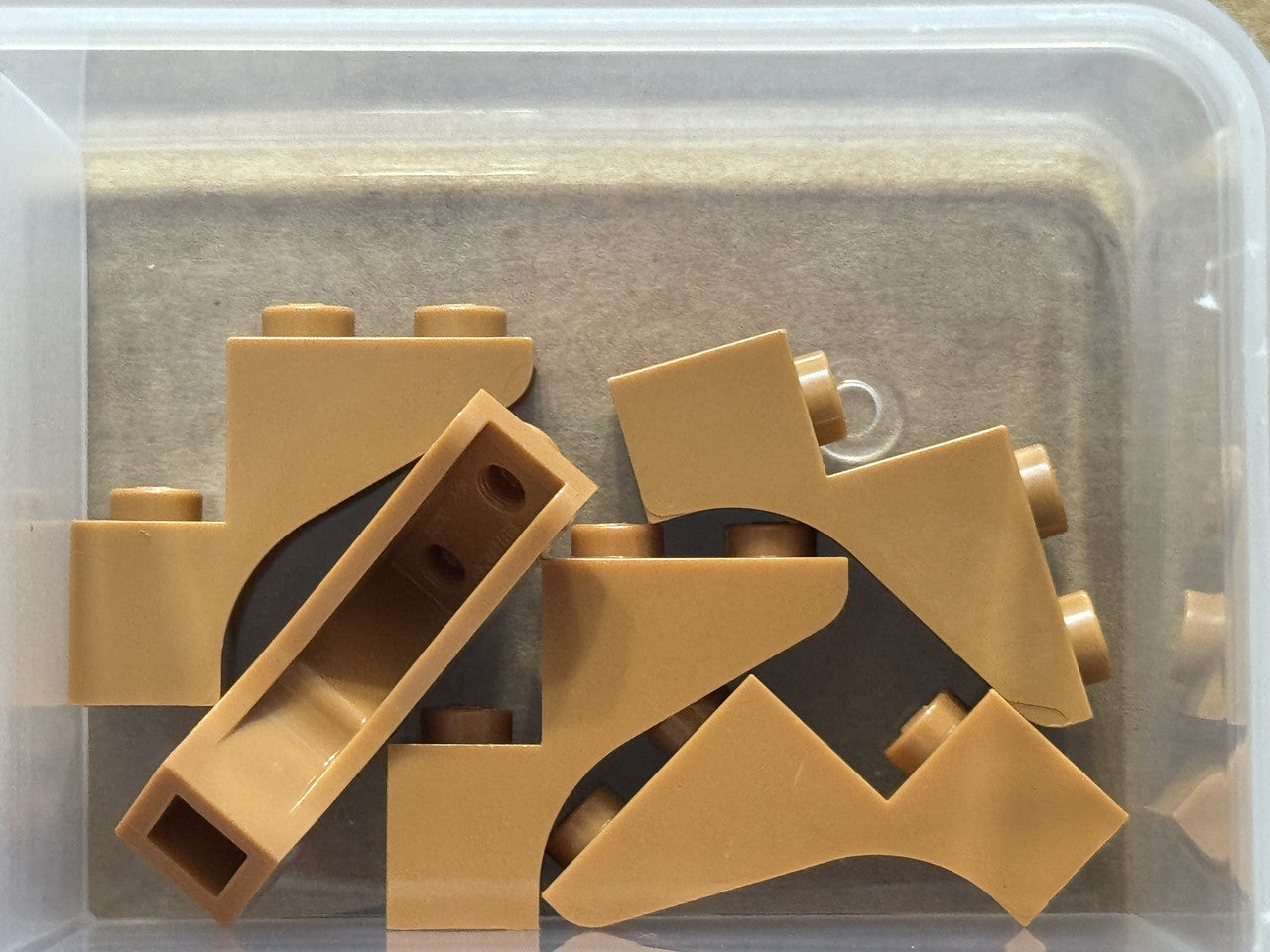 LEGO Parts - Medium Nougat Arch 1 x 3 x 2 with Curved End - No 88292 - QTY 5