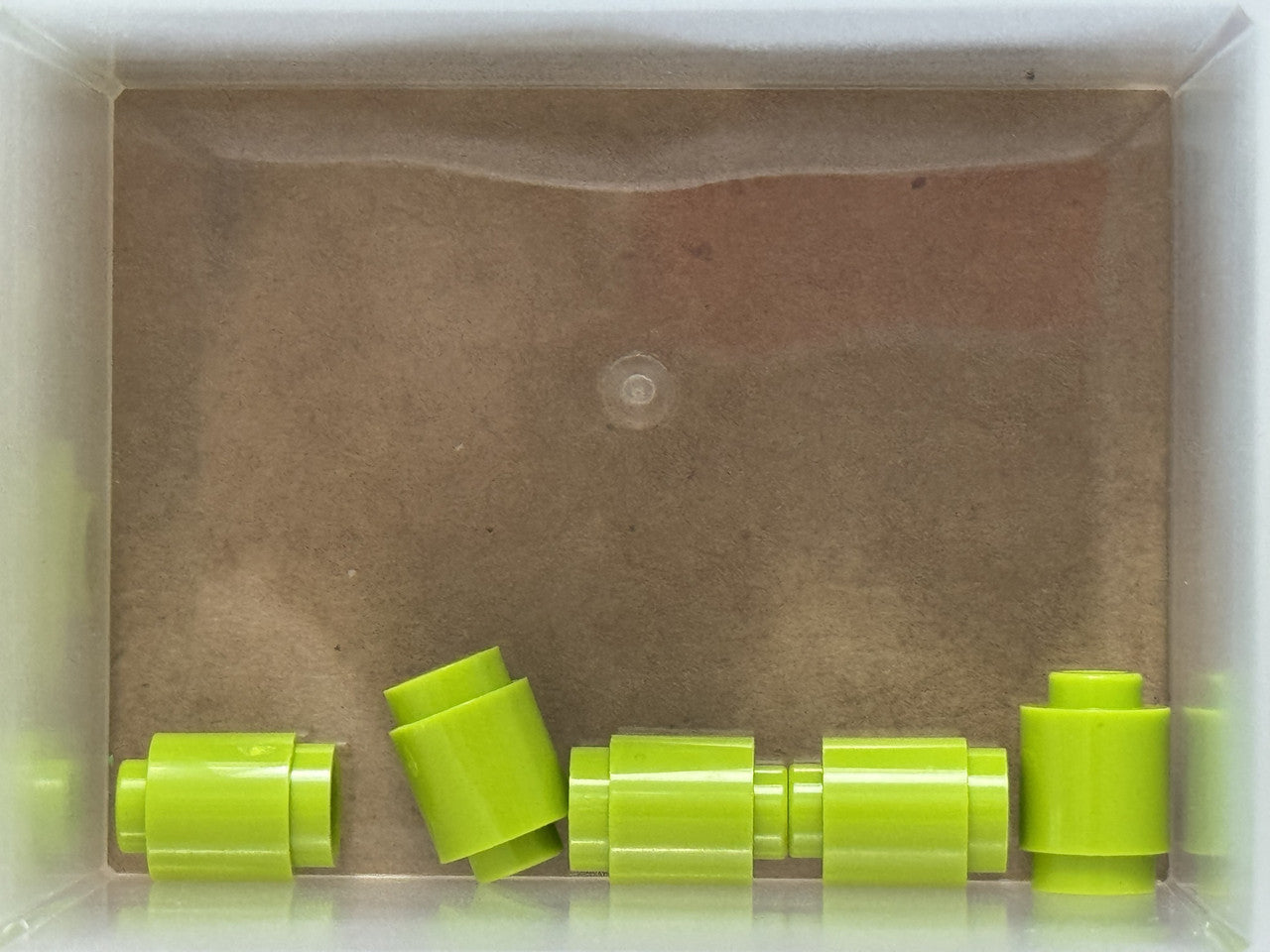 LEGO Parts - Lime Brick, Round 1 x 1 - No 3062 - QTY 5