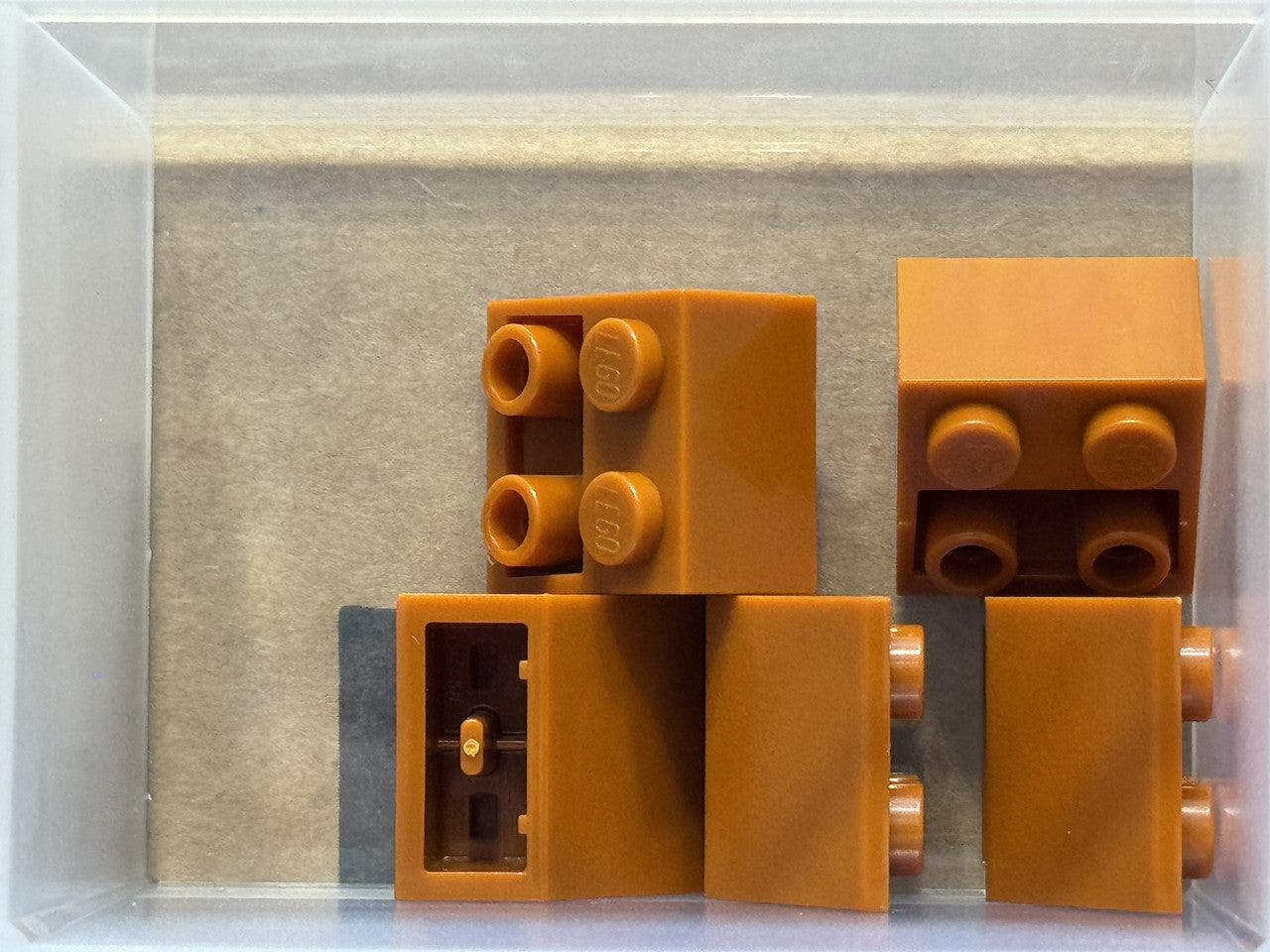 LEGO Parts - Dark Orange Slope, Inverted 45 2 x 2 - No 3660 - QTY 5
