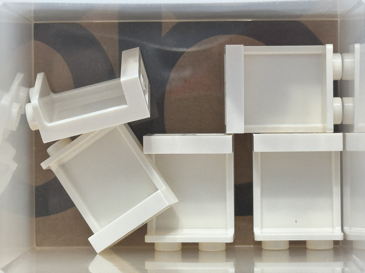 LEGO Parts - White Panel 1 x 2 x 2 - No 87552 - QTY 5