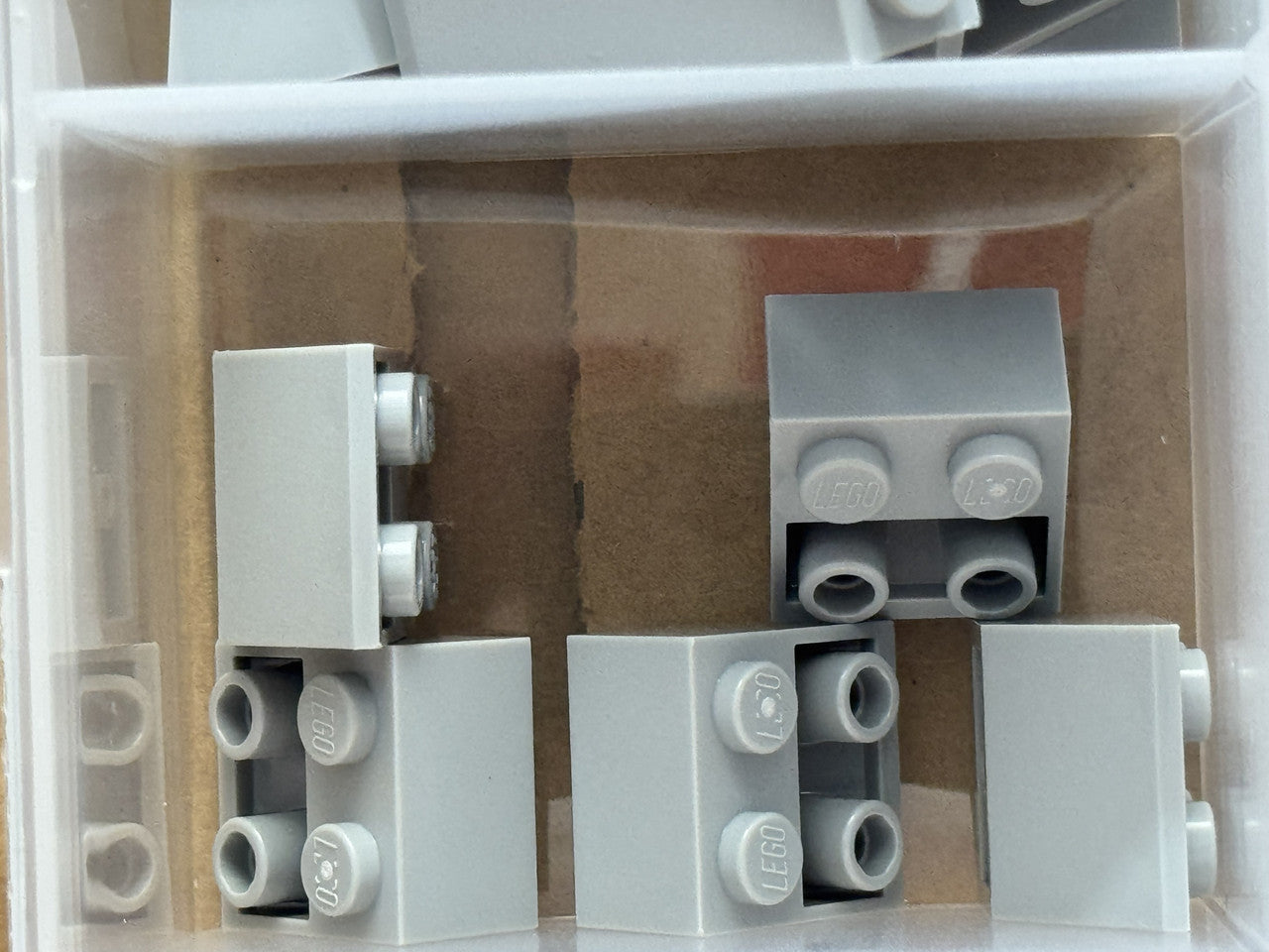 LEGO Parts - Light Bluish Gray Slope, Inverted 45 2 x 2 - No 76959 - QTY 5