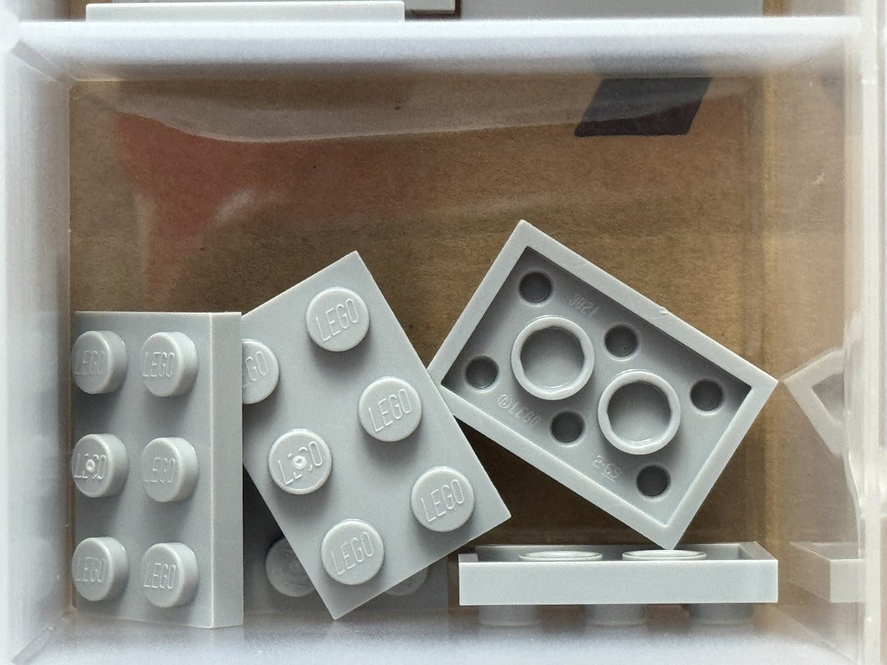 LEGO Parts - Light Bluish Gray Plate 2 x 3 - No 3021 - QTY 5