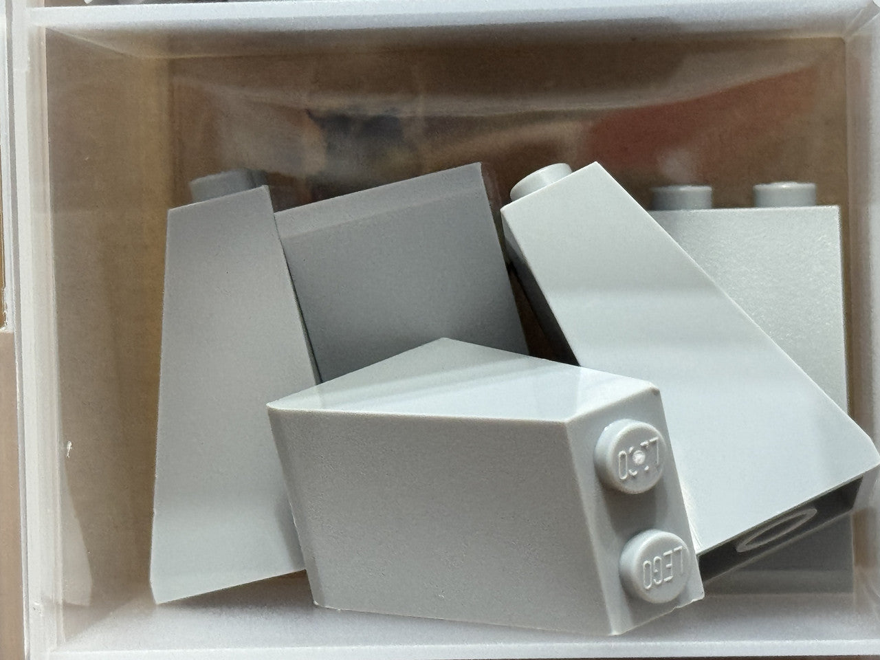 LEGO Parts - Light Bluish Gray Slope 75 2 x 2 x 3 - No 3684c - QTY 5
