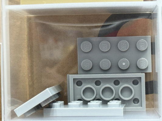 LEGO Parts - Light Bluish Gray Plate 2 x 4 - No 3020 - QTY 5