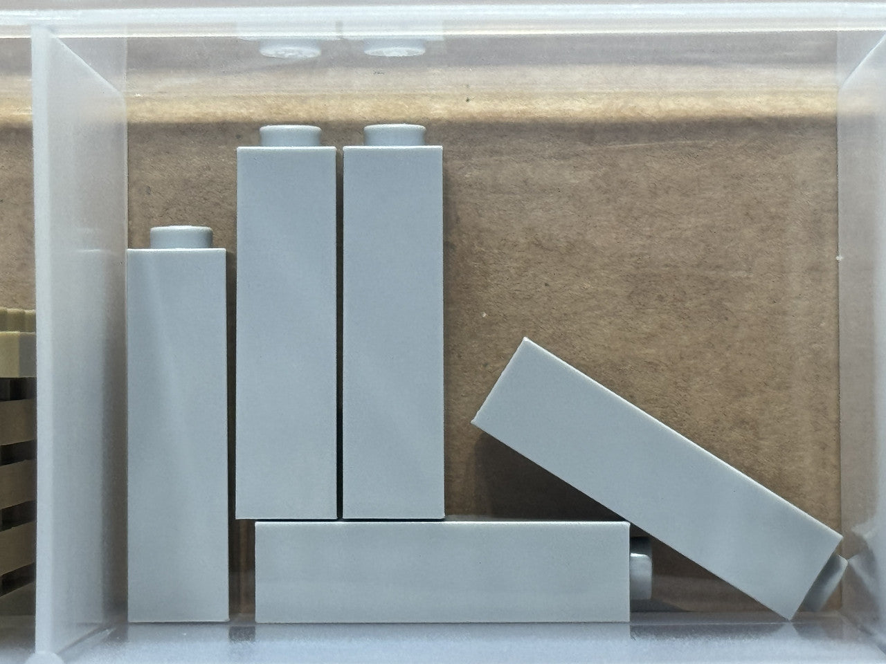 LEGO Parts - Light Bluish Gray Brick 1 x 1 x 3 - No 14716 - QTY 5