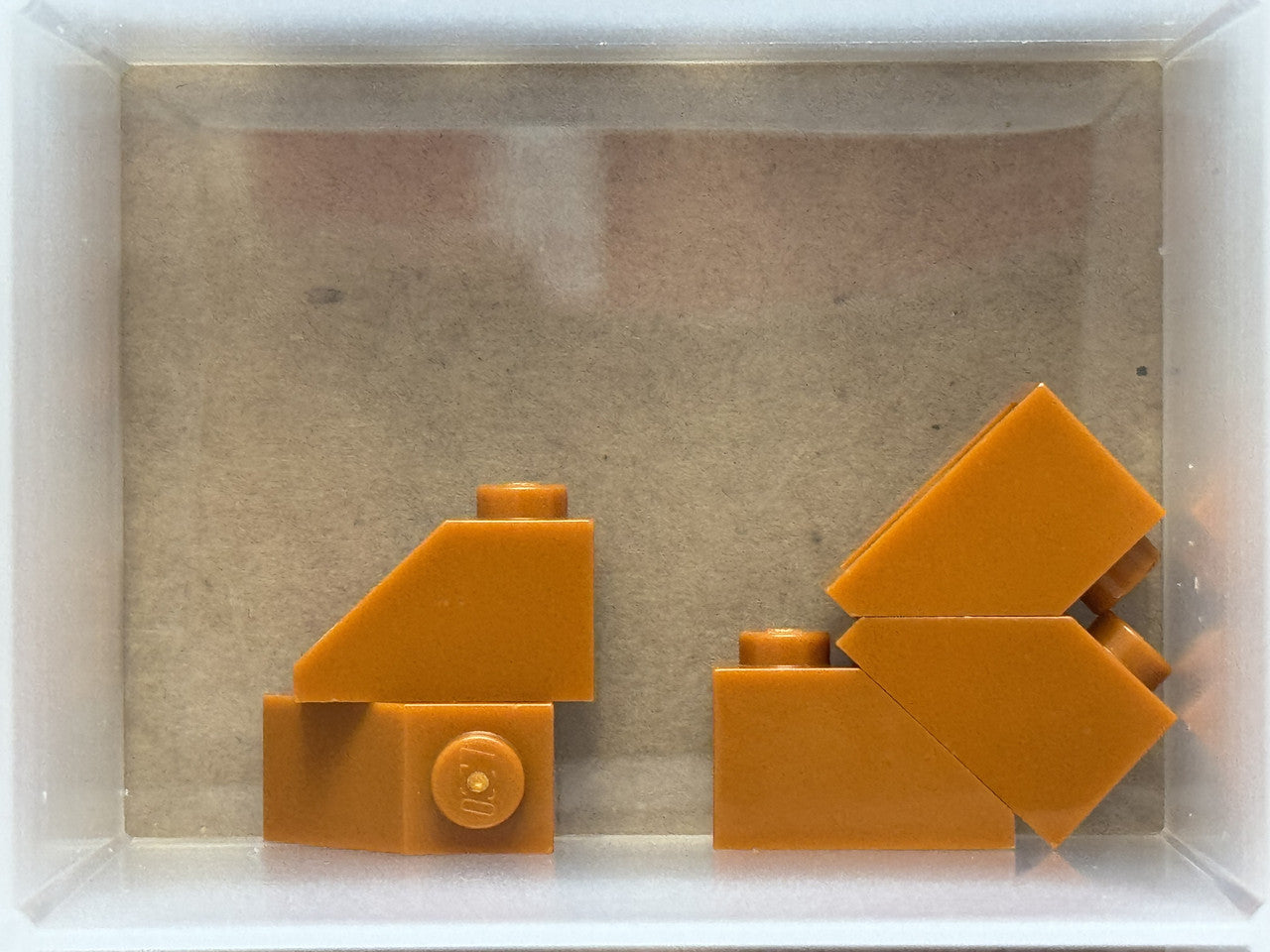 LEGO Parts - Dark Orange Slope 45 2 x 1 - No 3040 - QTY 5